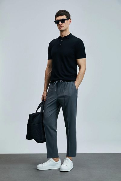 Lufian Anthracite Pants 111190337