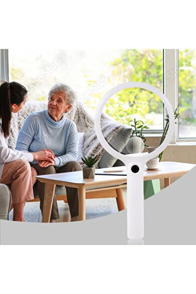 miraza Round Magnifier, 30x Magnification, Optical Glass, Led Lighting, Usb-c, Diameter 9 Cm