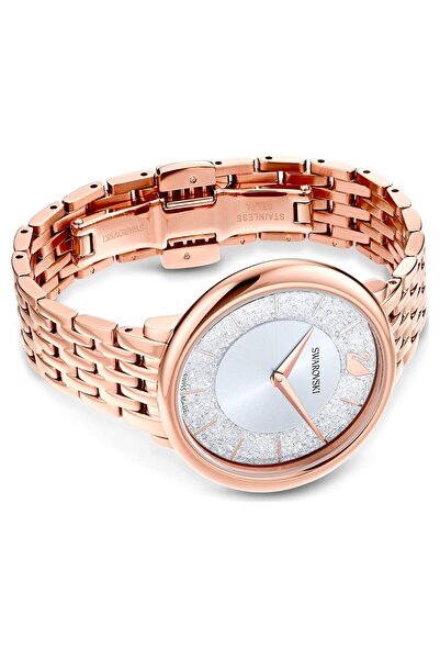 Swarovski Crystal Crystalline Chic Metal Rose Gold-tone White Watch 5544590