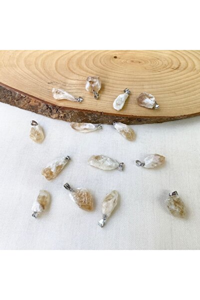 Vipfoni قلادة وسلسلة من حجر السيلينيت الطبيعي