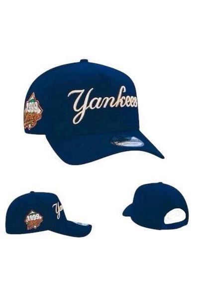 style iconic New York Yankees Script Logo Caps – Beige & Black, Royal Blue Anniversary Editions