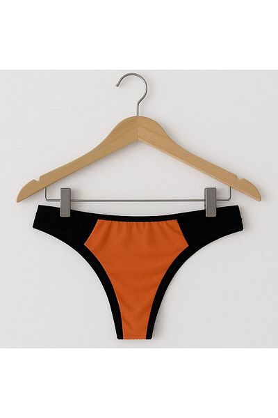 enmodaiçgiyim Orange Women's Thong Panties