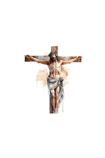 INOVATIX Set of 8 pieces, Jesus Crucified Sticker, INOVATIX®. 6 cm