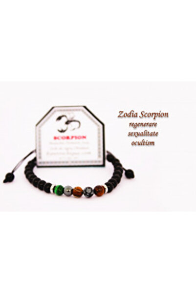 byRetroChique Bratara de RetroChique Onix Zodia Scorpion