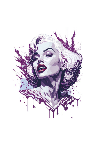 INOVATIX Set de 8 piese, autocolant Marilyn Monroe, INOVATIX®. 6 cm