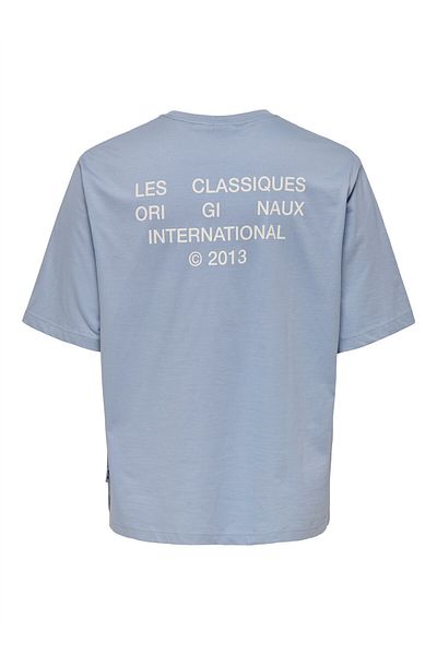 Only & Sons ONSLES CLASSIQUES RLX PRINT SS TEE Ανδρικό μπλε μπλουζάκι - 22030601