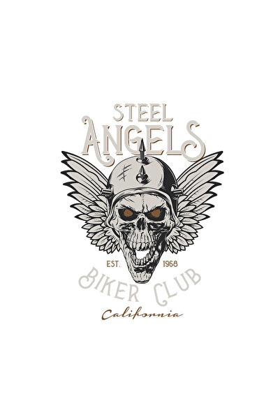 INOVATIX Σετ 8 τεμαχίων, Αυτοκόλλητο Stell angels biker club California, INOV...