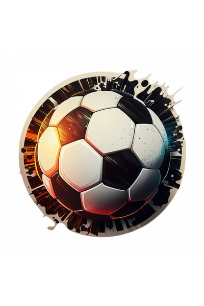 INOVATIX Set de 8 autocolante cu minge de fotbal, INOVATIX®. 6 cm