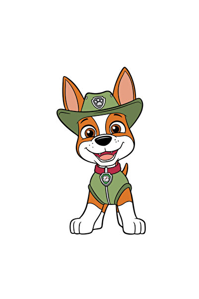 INOVATIX Set de 8 autocolante Tracker Happy Paw Patrol, INOVATIX®. 6 cm