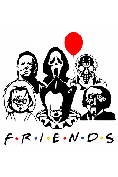 INOVATIX Set de 8 piese, Sticker Friends, INOVATIX®. 6 cm
