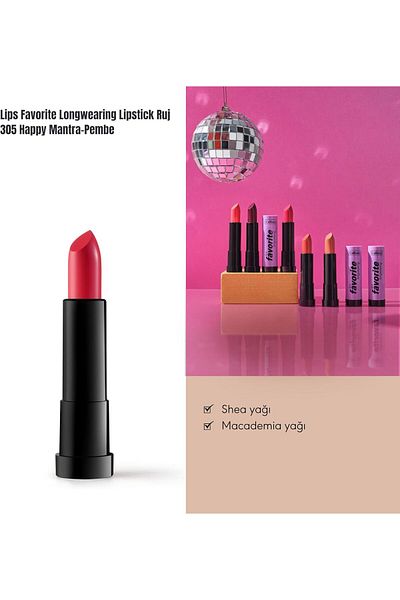 Callista Lips Favorite Longwearing Lipstick 305 Happy Mantra - Pink