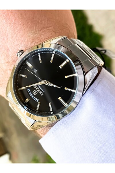 Reward Men's Wrist Watch Waterproof Silver Color Steel Cord Bracelet Gift