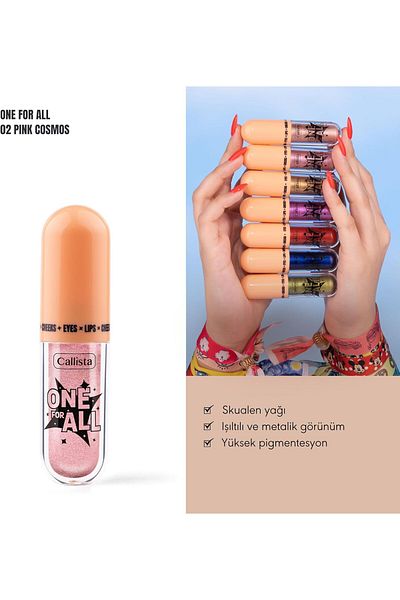 Callista One for All 02 Pink Cosmos Eyes & Lips & Cheeks Liquid Eyeshadow