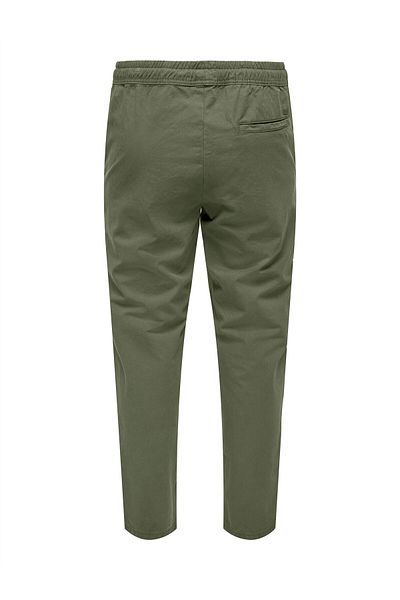 Only & Sons ONSLINUS TAPER 0183 PANT NOOS Ανδρικό πράσινο παντελόνι - 22029765
