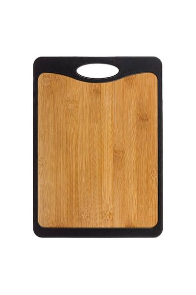 SyaMAG Tocator Bucatarie cu 2 Fete, 35x25 cm, Plastic si Bambus, Maner Integrat