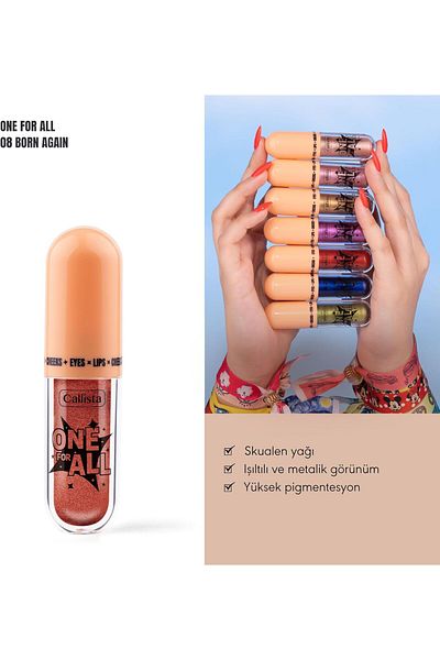 Callista One for All 08 Born Again Eyes & Lips & Cheeks Liquid Eyeshadow