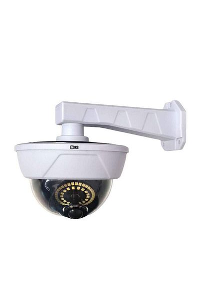 SIKS Solar Fake Camera Globe Type, 55 LED, Remote Control, Motion Sensor, White