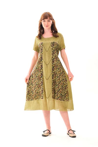 Butik Esra Kandemir Summer Cotton Washable Fabric Lined Authentic Large Size Dress