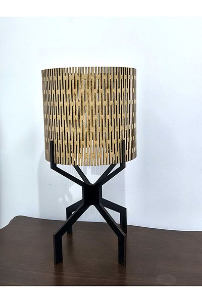 SerenityHaven Wooden Lampshade Stylish Design Modern Lighting