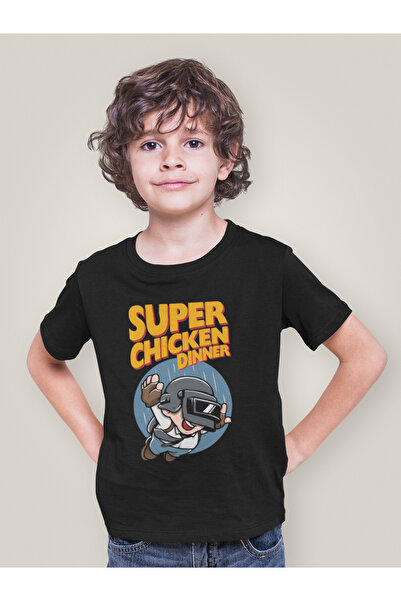 SEVBANO Design Pubg Printed Unisex Gaming Kids T-Shirt (1-12 Years)