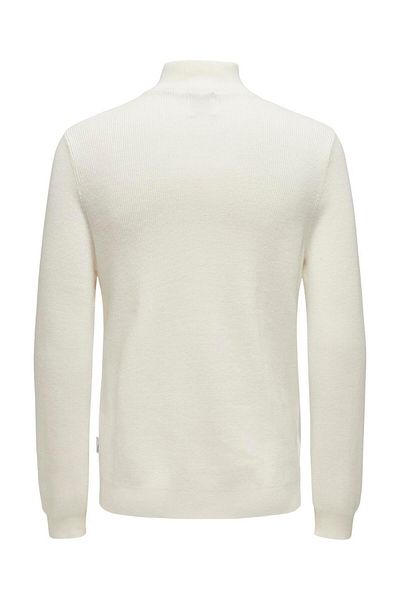 Only & Sons Onsphill Reg 12 Rib Half Zip Knit Men's Yellow Sweater - 22030794