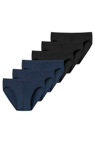 uncover by Schiesser Herren Slip, 6er Pack - UNCOVER Cotton, Supermini, Single Jersey
