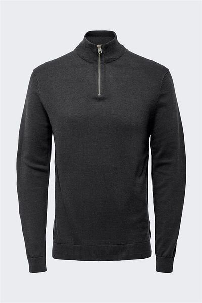 Only & Sons Onsalex Reg 12 Half Zip Knit Men's Gray Sweater - 22022523