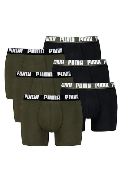 Puma Herren Boxershorts, 6er Pack - Everyday Basic Boxers 6P, Cotton Stretch, einfarbig