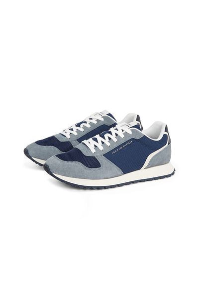 Tommy Hilfiger Men Sport Navy New Runner Eva Mix Lace Up Sneakers