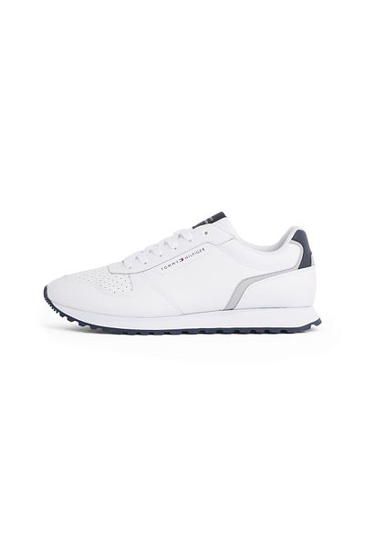Tommy Hilfiger Men White New Runner Eva Mix Lace Up Sneakers
