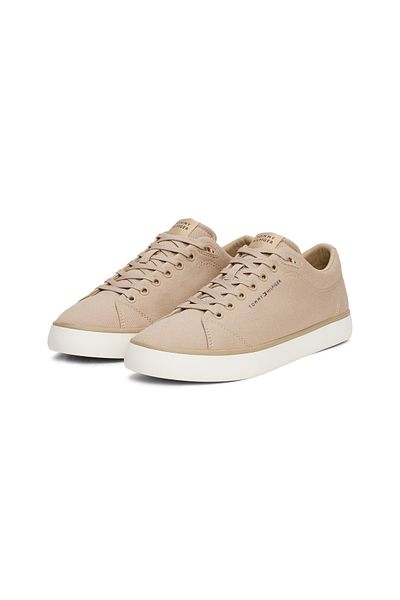 Tommy Hilfiger Men Beige Th Hi Vulc Low Core Sneakers