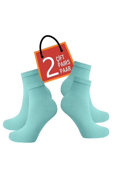 Happy Body Bamboo Women's 2-Piece Special Boxed Short Sleeve Plain Washable Fabric Floating Rubber Seamless Toe End