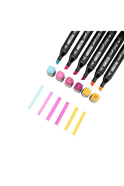 Wolawood Special Design Marker Pen Set 24-36-48-60-80-120 Colors Options Artist Drawing Kit with Carrying Bag
