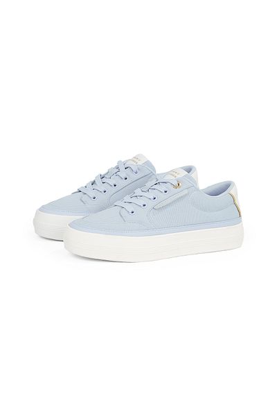 Tommy Hilfiger Women Breezy Blue Essential Vulc Textile Sneakers