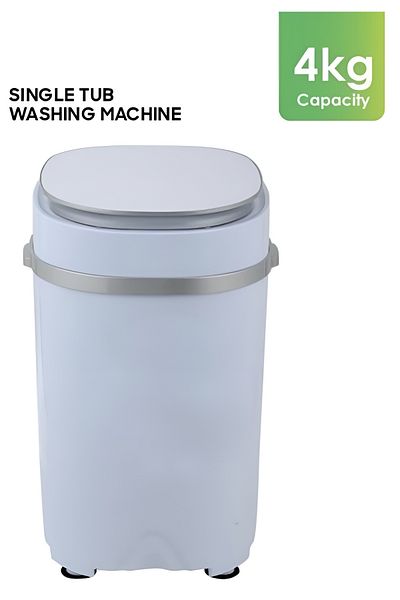 Generic Mini Washing Machine 4kg – 15-Min Quick Wash, 2kg Spin Dry, Low Water Use, Quiet & Heavy Duty