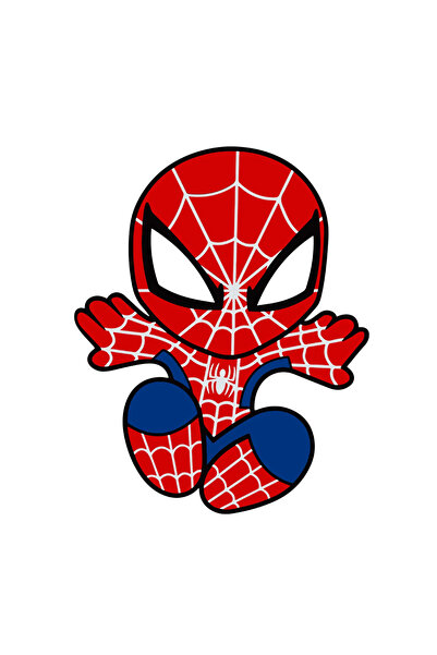 INOVATIX Set de 8 piese, autocolant Bebeluș Omul-Păianjen, INOVATIX®. 6 cm