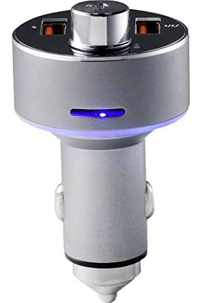 X LOT Car charger with FM transmitter Bluetooth hands-free function memory card slot