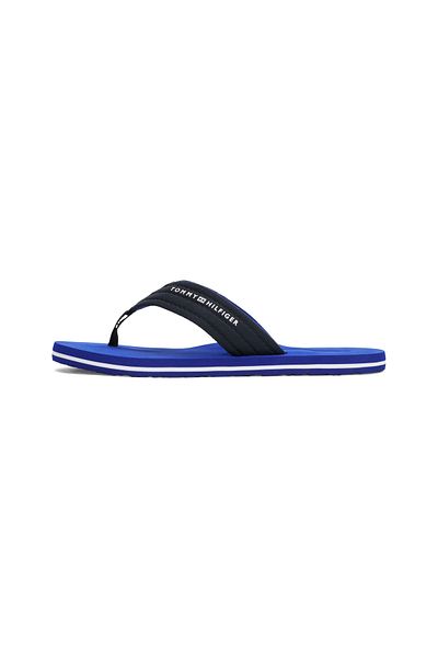 Tommy Hilfiger Men Desert Sky Logo Webbing Pool Flip Flops