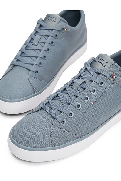 Tommy Hilfiger Tommy Hilfiger Men Overcast Grey Th Hi Vulc Low Core Sneakers
