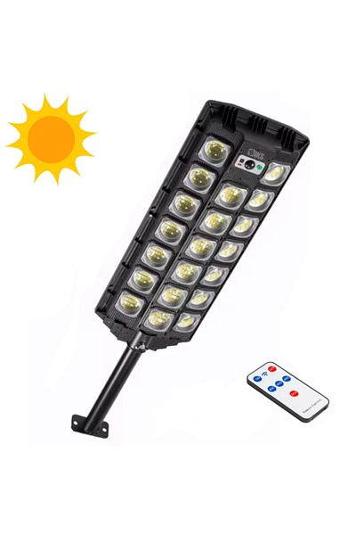 SIKS Solar Street Or Garden Lamp With Built-in Solar Panel, Outdoor, 520 Smd Led, Neutral Light