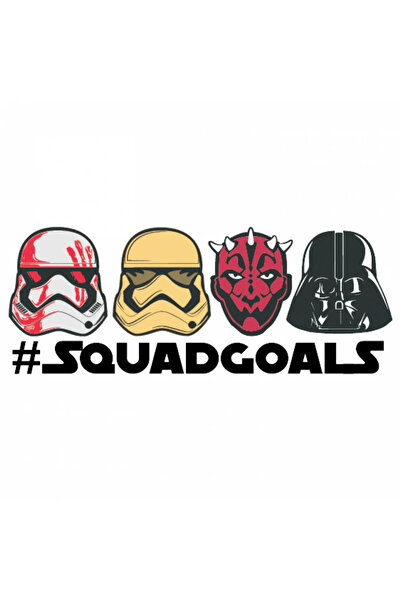INOVATIX Set de 8 piese, autocolant Star Wars Squadgoals, INOVATIX®. 6 cm