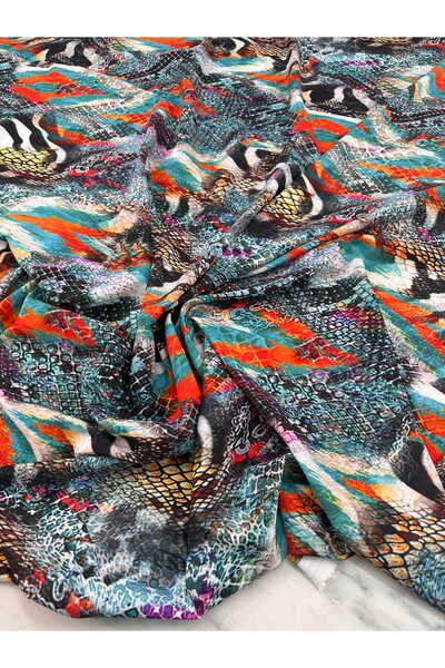 ipekkumaş فستان من قماش الكريب المنقوش، قميص فضفاض، منتجنا يُباع بالقطعة، قطع...