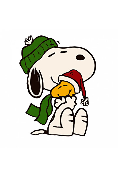 INOVATIX Set de 8 piese, Autocolant Snoopy și Woodstock., INOVATIX®. 6 cm