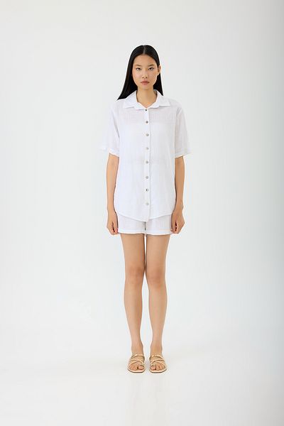 SEVİLEN Summer Linen Shorts
