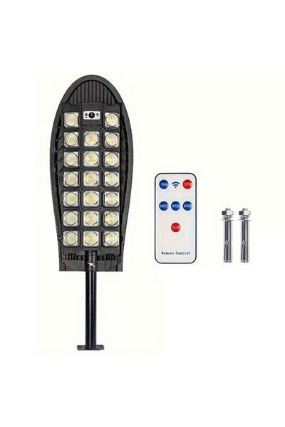 SIKS Lampă solară stradală sau de grădină cu panou solar încorporat, exterior...