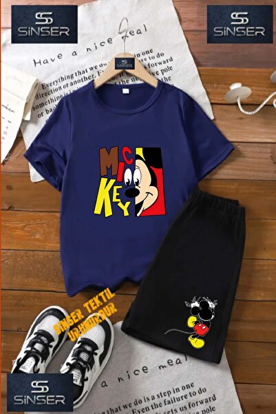 SS SİNSER Tricou cu gât rotund cu imprimeu special „MICKEY HEAD SIDE TEXT” pe...