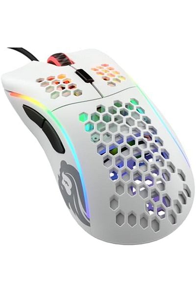 Glorious Gaming Mouse in White Color by Glorious Model D with Honeycomb Design