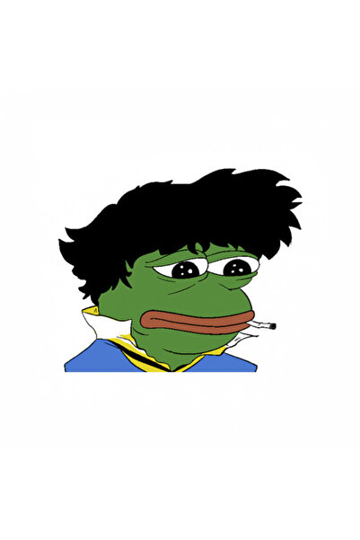 INOVATIX Set de 8 piese, autocolant Spike Spiegel Pepe the Frog Meme, INOVATIX®. 6 cm