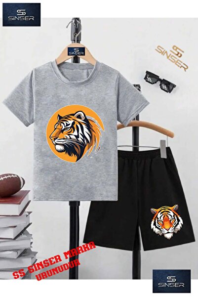 SS SİNSER Tricou cu gât rotund cu imprimeu special „TIGER HEAD CIRCLE” pentru...