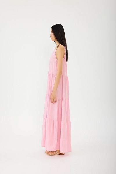 SEVİLEN Beaded Strap Linen Dress